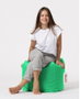 Atelier Del Sofa Square Pouf - Green